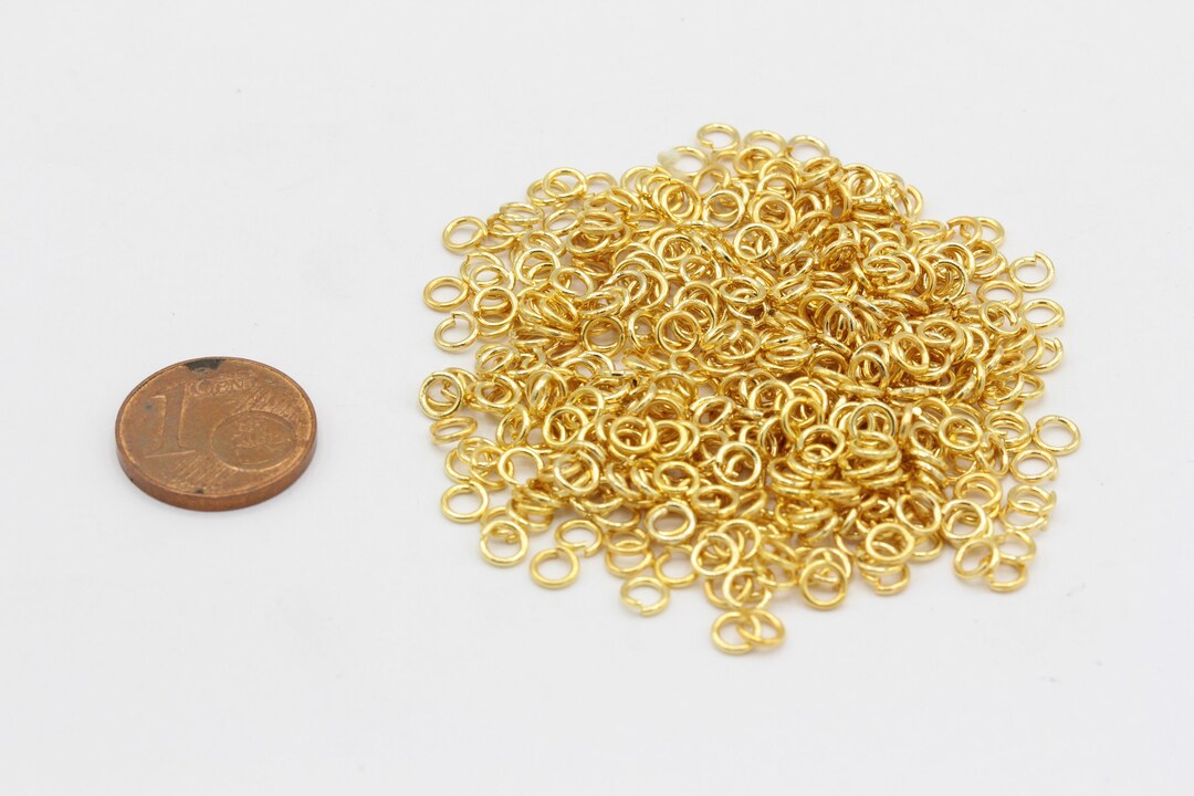 17 Ga Gold Jump Ring Tiny Jump Ring Open Jump Ring Whosale Etsy