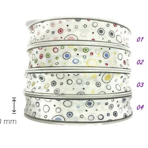 0.78-Inch Circle Pattern Bias Tape - 20 mm Cotton Binding
