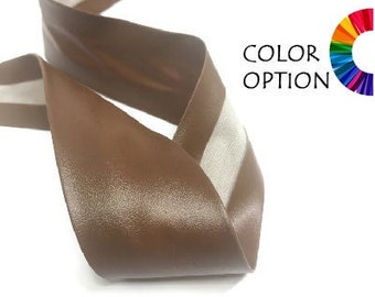 1,57-Inch Leather Bias Tape - 40 mm Leatherette Edge - Easy To Sew - Premium Quality