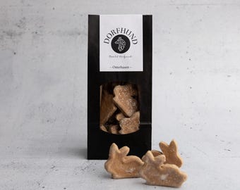 OSTERHASEN Hundekekse von DORFHUND Natürlich handgefertigte Leckerlis für Deinen Hund aus heimischen Produkten ohne Zusatzstoffe mit KÄSE