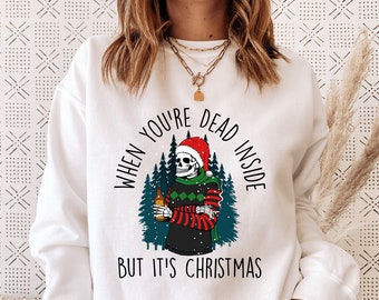 NEW KNITTED MENS LADIES WOMENS FUNNY CHRISTMAS RUDE JUMPER SWEATER SANTA RETRO 