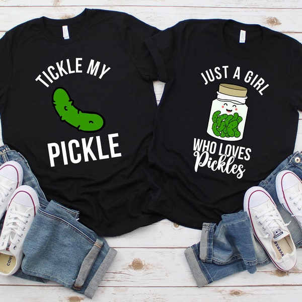Funny Couple Shirts, Tickle My Pickle Shirt, Couple Matching Shirts, Funny Couple Gifts, Couples Tee, Funny Shirts For Men and Women