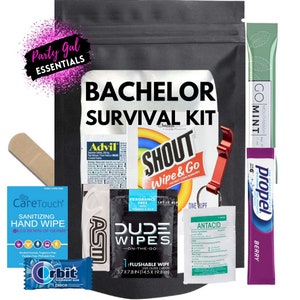 Bachelor Party Hangover Survival Kit With Supplies Bachelor Party Recovery  Bag Bachelor Party Ideas Las Vegas Kit 
