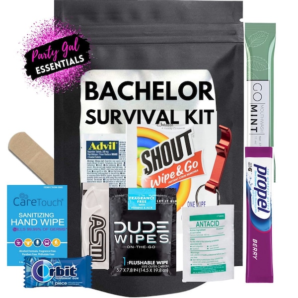 Bachelor Party Survival Kit / Hangover Kit