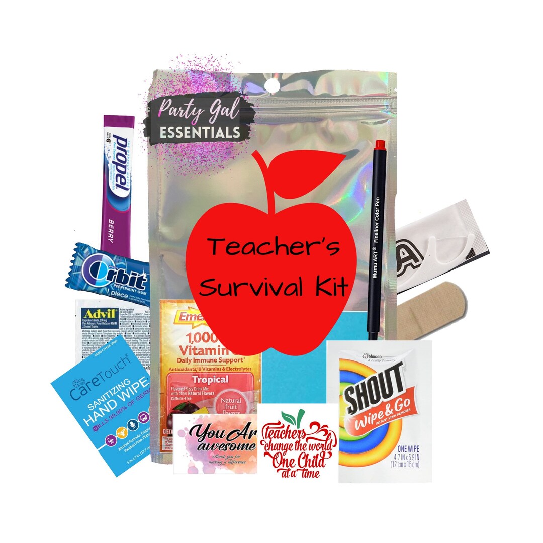 Teachers Survival Kit / Teacher Gift Etsy