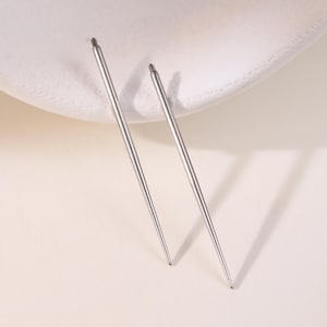 18G Internally Threaded Insertion Pin for Screw Gold Back, Easy Jewelry Insertion Tool, Insertion Taper Implant Grade Titanium, Guide Pin
