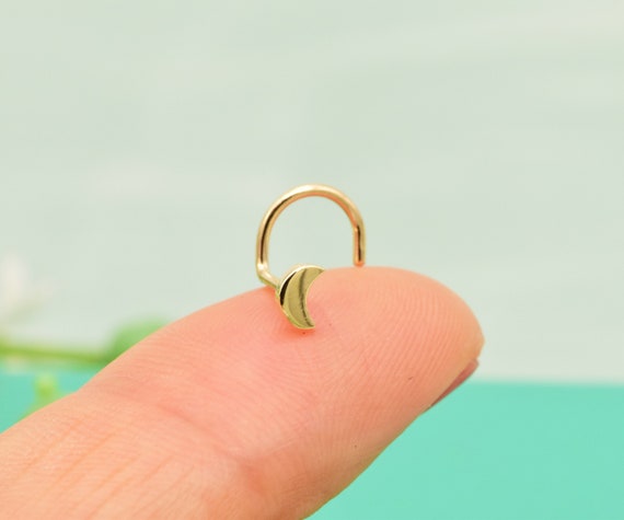 Amazon.com: Body Candy 18k Gold Nose Hoop Ring, Hypoallergenic Nose Jewelry  - Handmade in USA, 20 Gauge 5/16