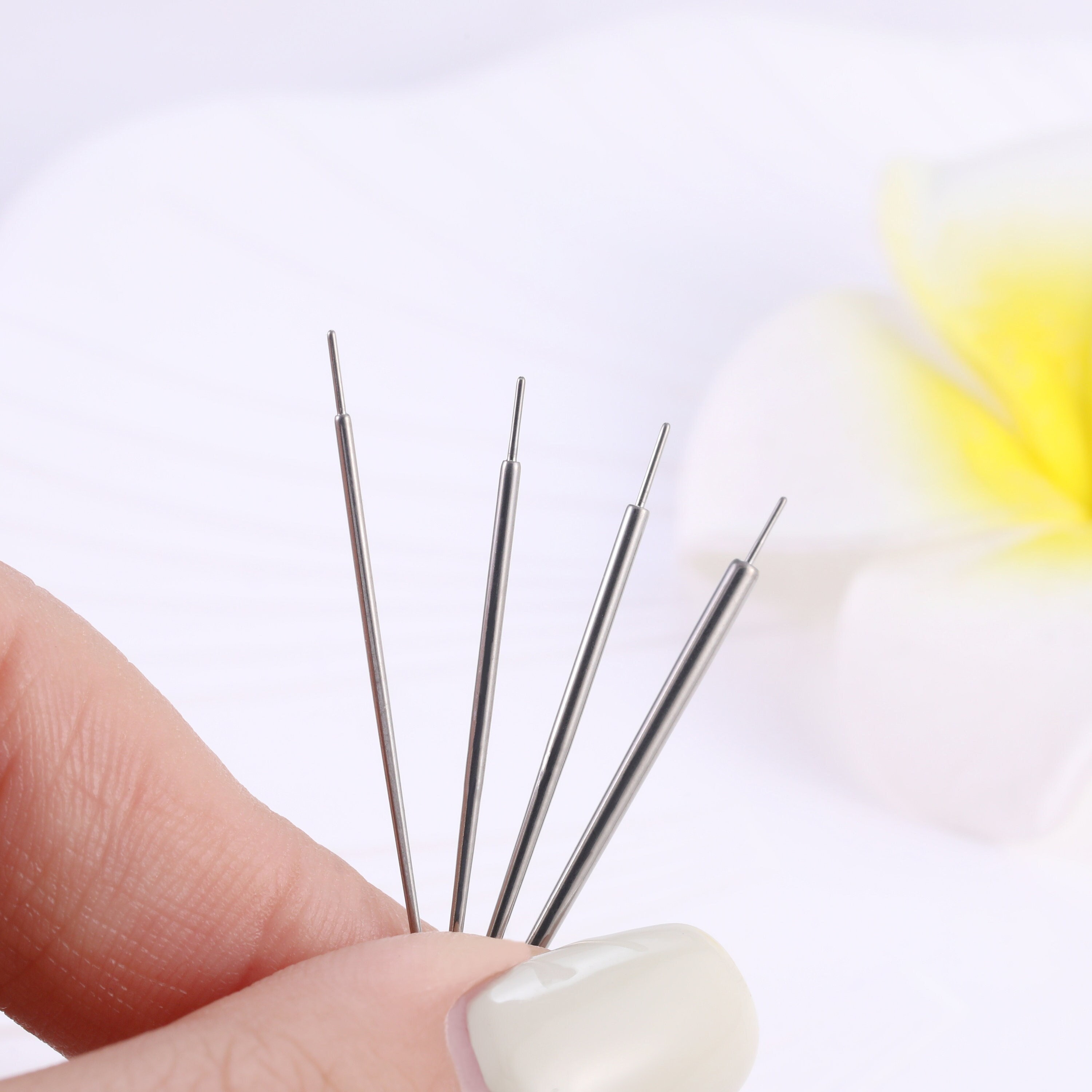 Threadless Insertion Pin, Easy Jewelry Insertion Tool, Titanium Pin, Flat Back Post Tracker, 20g 18g 16g 14g Piercing Tools ,Piercing Tapers