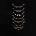 14k Solid Gold Custom Dangle Chain Attachment Industrial Chain Single Sequin Helix Chain Personalization Ear Chain Nose Chain Connector product logo