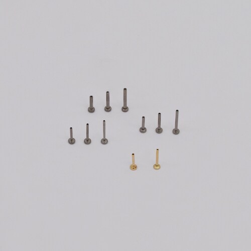 14k Solid gold push back Titanium push back use for Threadless Cartilage conch stud helix stud tragus studs 0.5mm inner hole 16g 18g 20g