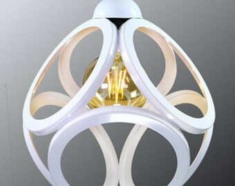 Single Modern Circle Cube Model Pendant Lamp Chandelier