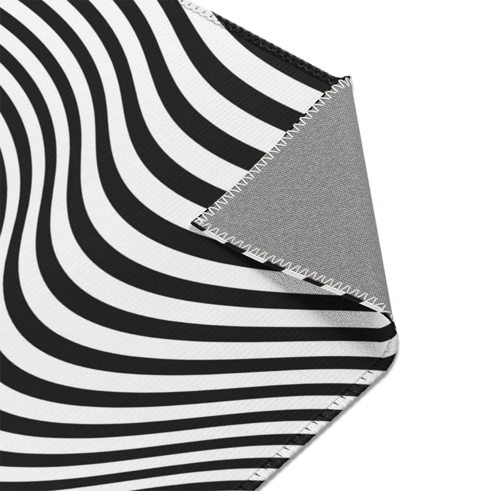 Black and White Optical Illusion Rug 3D Vortex Rug Trendy Etsy