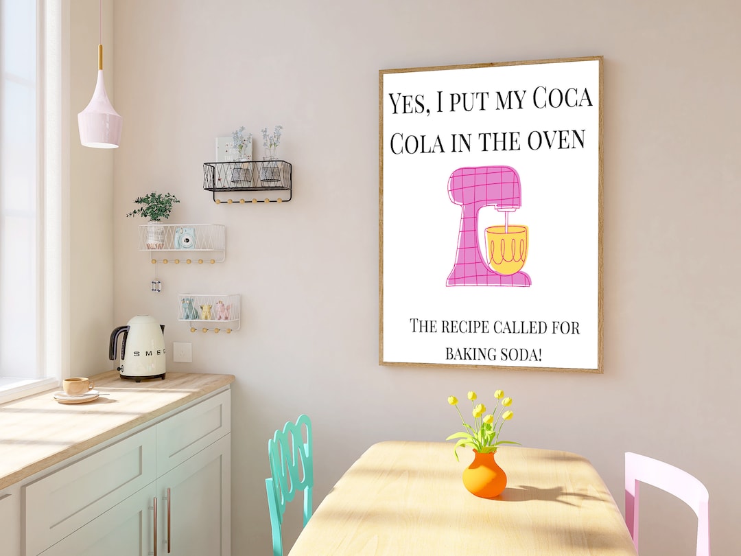 Retro Style Kitchen Wall Art Funny Kitchen Art Print Etsy