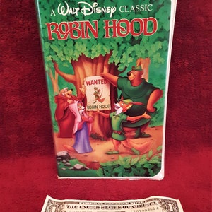Walt Disney Classic Robin Hood Rare Black Diamond Collection VHS tape
