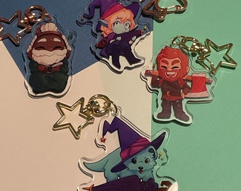 Llaveros de equilibrio de la zona de aventuras, Taako, Magnus Burnsides, Merle Highchurch