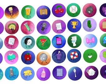 Inanimate Insanity Object Show Button Pins Fanart OSC