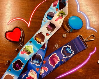 Deltarune lanyard badge reel pipis undertale