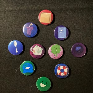 Object Like Pin Inanimate Insanity Object Show Button Pins Fanart OSC - Etsy