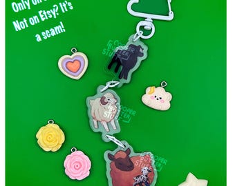 Sheep detectives triple charm keychain Sebastian moppel lily and George