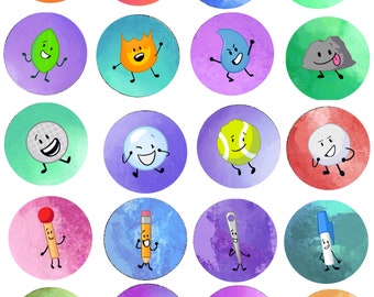 BFDI battle for battle for dream island bfb tpot object show pins