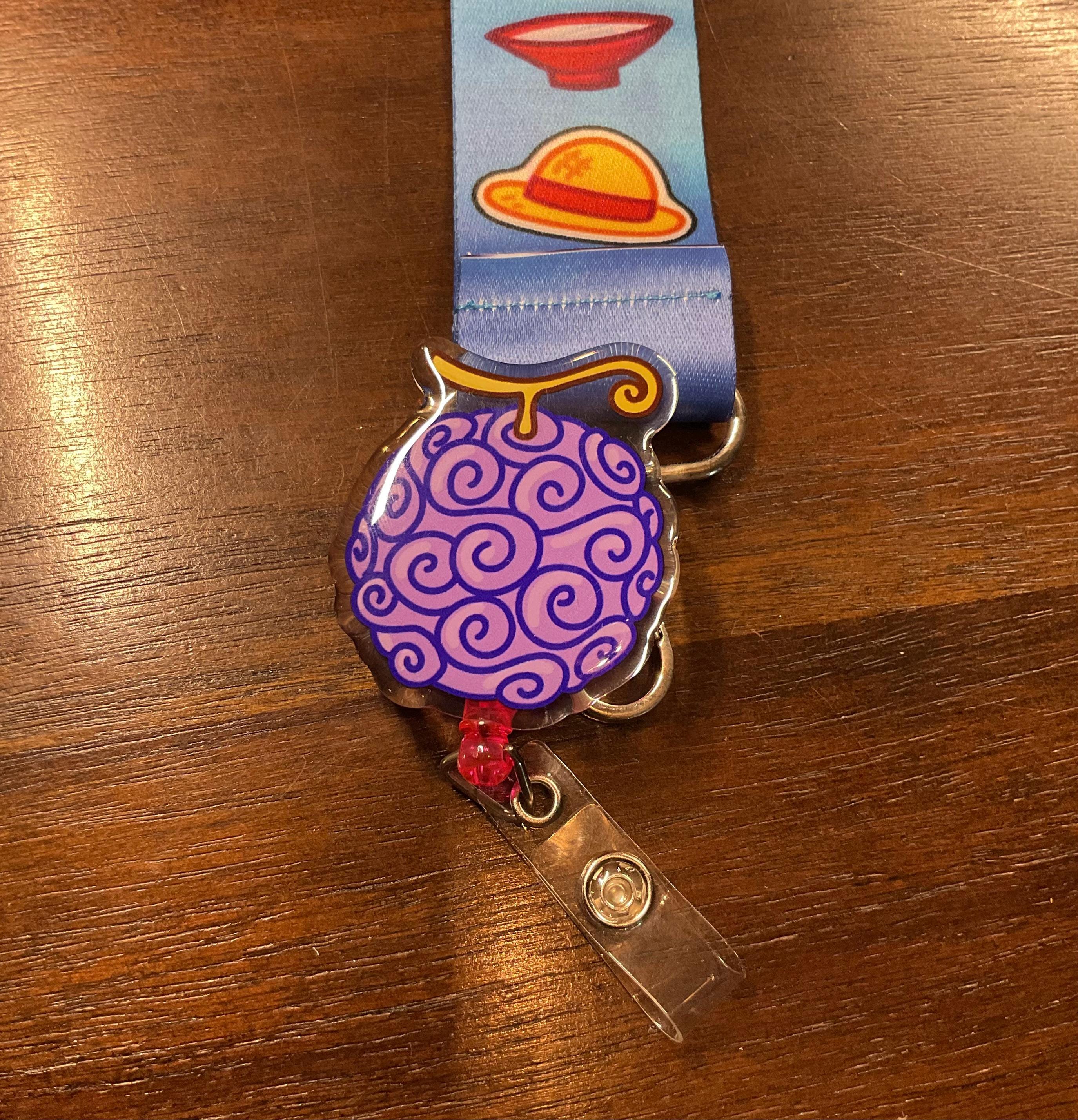 One Piece ASL Inspired Ocean Pirate Anime Lanyard Gum Gum Devil