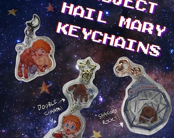 IN STOCK!! Rocky Ryland grace Hail Mary shaker charms keychain dangle CooperButterStuff