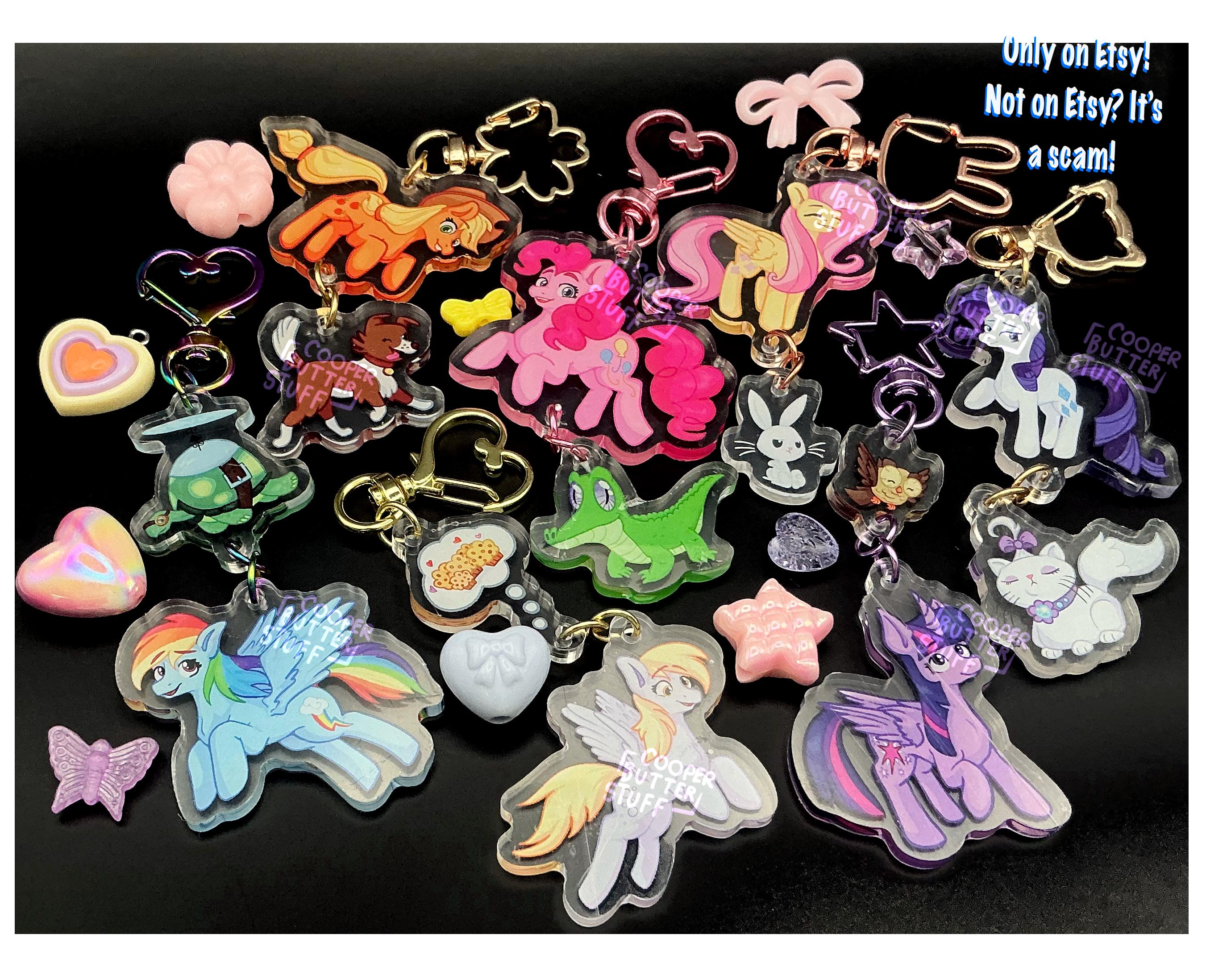 Mane Six and Pets! Cooperbutterstuff Derpy Muffins Mlp Keychains