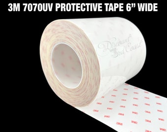 3M 7070UV Polyurethane Protective Tape, Clear, 6.0" Wide, Sold by the Foot