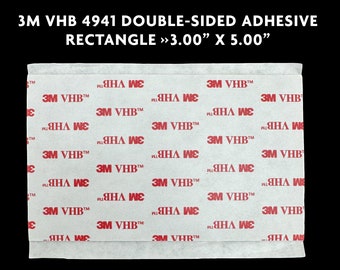 3M VHB 4941 Rectangles >> 3.00" x 5.00", Sold by The Rectangle