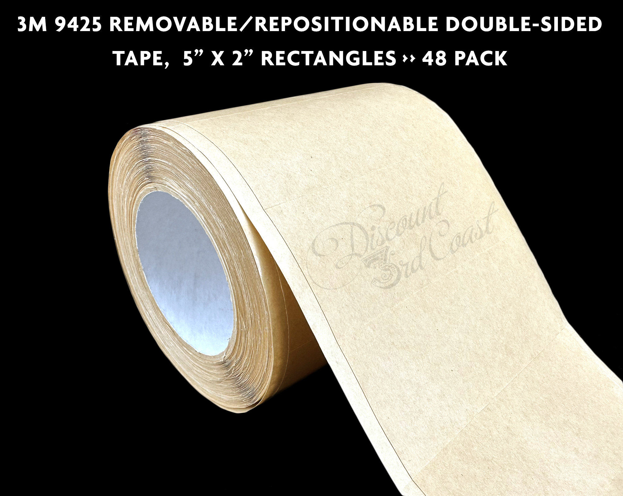 W027 Adhesive-Backed 3mm 4mm 5mm Wide Double Sided Water Soluble