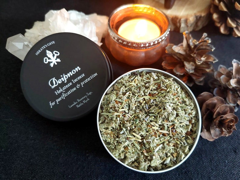 Deipnon Hekatean Incense Purification & Protection Hecate, Hekate, Ritual, Hekatean Witchcraft, Goddess, Spellwork, Loose Incense image 1