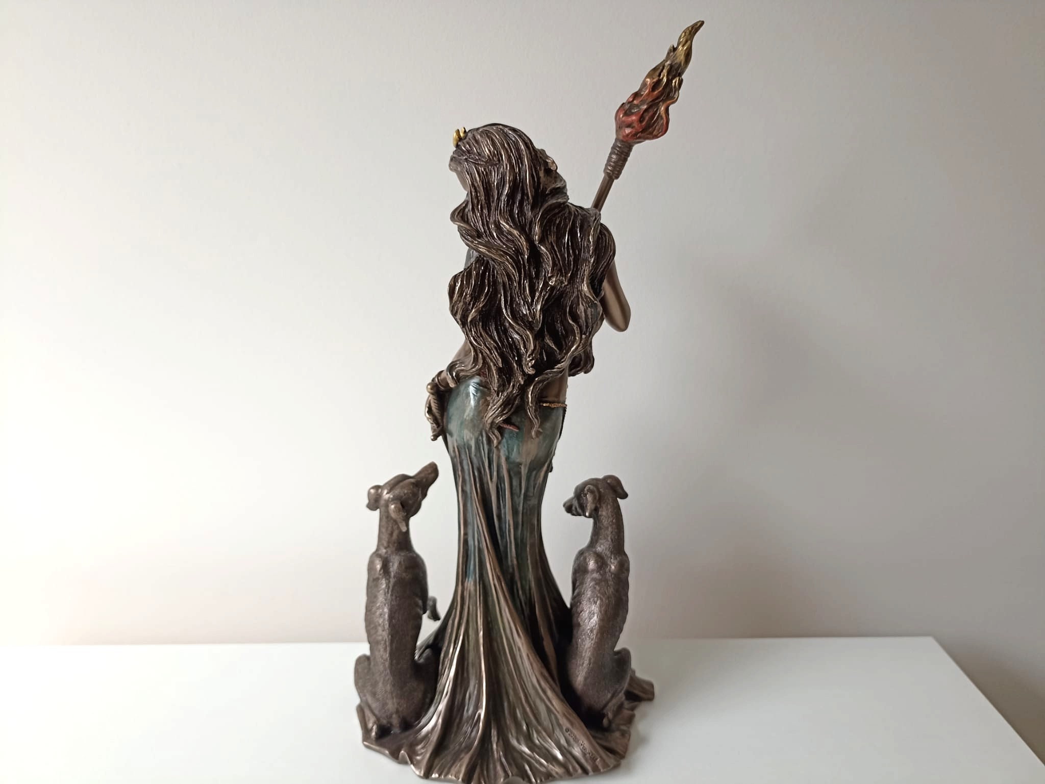 Hekate Torch Dogs Statue Hecate Crossroads Moon Dagger Key Etsy Australia