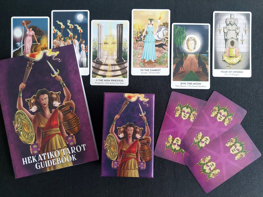 Hekatiko Tarot Deck Hekate Tarot, 78 Cards Guidebook, Indie Tarot Deck