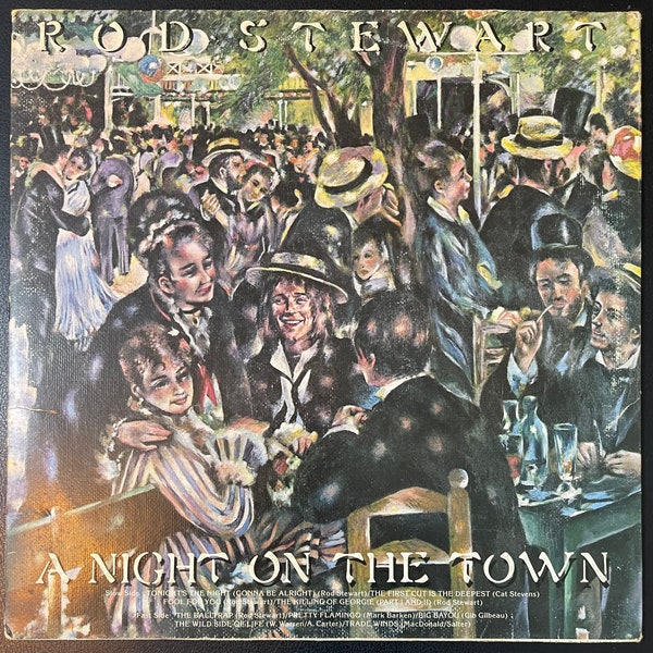 Vintage Vinyl - Rod Stewart - A Night On the Town - Rock/Pop - Riva / Warner Bros Records - 1976 - VG+ / Vinyl Album