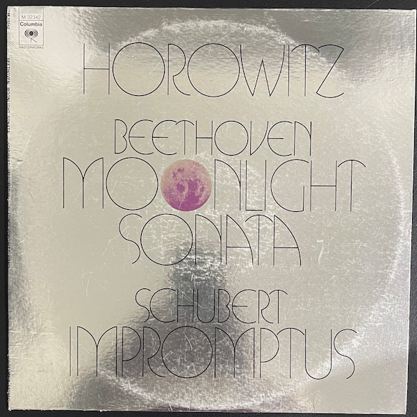 Vintage Vinyl - Horowitz - Beethoven/ Schubert - Moonlight Sonata/ Impromptus - Columbia - M 32342 - 1973 - VG+