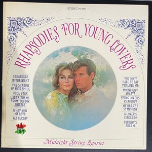 Vintage Vinyl - Midnight String Quartet - Rhapsodies For Young Lovers - 1967 - Jazz - Easy Listening - VG+