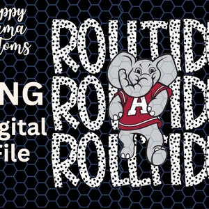 Rolltide PNG, Rolltide digitale Dateien, Alabama png, Alabama digitale Datei