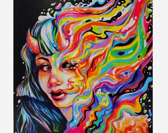 Oil Slick Demon Print