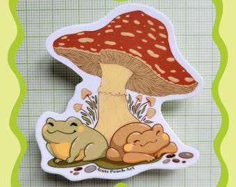 Mushroom Friends vinyl Sticker