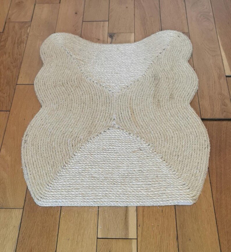 Sisal Cat Scratch Board Cat Shape Scratching Post By Playtime4Pets - Vegan Friendly Bild 5