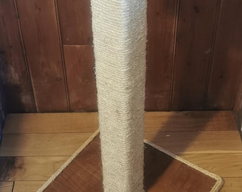 Wooden Cat Scratch Post Vegan Friendly By Playtime4Pets