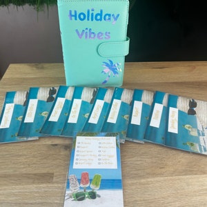 Reliure à petit budget Holiday Vibes | Classeur pour encaisser de l&#39;argent liquide | Défis d&#39;économies des Fêtes