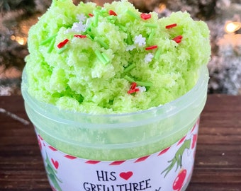 Slime Christmas Slime His heart grew three sizes that day whoville holiday slime Christmas cloud cream slime DIY