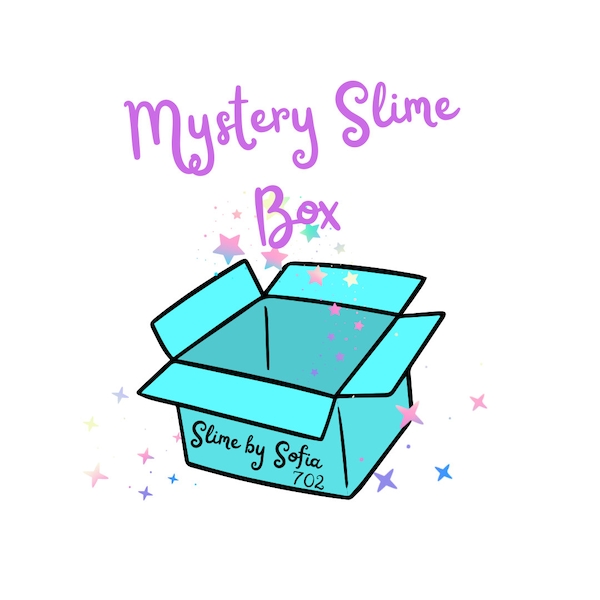 Medium Mystery slime Box For Kids Best Mystery Box Cute Mystery Kit Cheap Slime Mystery Box Glitter Freebies Best Surprise Toy Medium Box