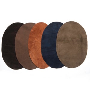 Pair of Suede Elbow Patches, genuine leather sew on patches