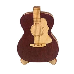 Cadeau personnalisé pour lui, boîte de support de médiator pour guitare, cadeaux guitare, idée cadeau de Noël pour lui, étui pour médiator, cadeau homme petit ami musicien Red