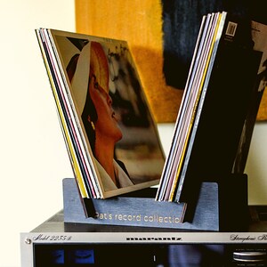 Personalized Father's Day Gift for Dad Custom Vinyl Record Storage Flip Rack Display Now Playing Shelf Gifts For Him Husband Men Boyfriend