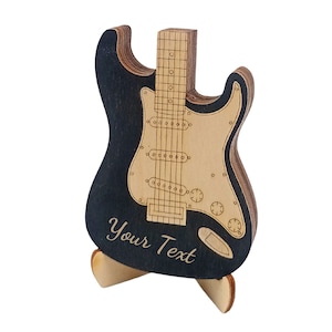 Gepersonaliseerde plectrumhouder doos plectrumkoffer, aangepaste verjaardag verjaardag vaderdagcadeau voor hem mannen vriend gitarist echtgenoot