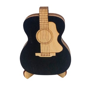 Personalisiertes Geschenk für ihn Plektrum Halter Box Gitarre Geschenke Weihnachtsgeschenkidee für ihn, Plektrum Fall Geschenk Mann Freund Musiker Black