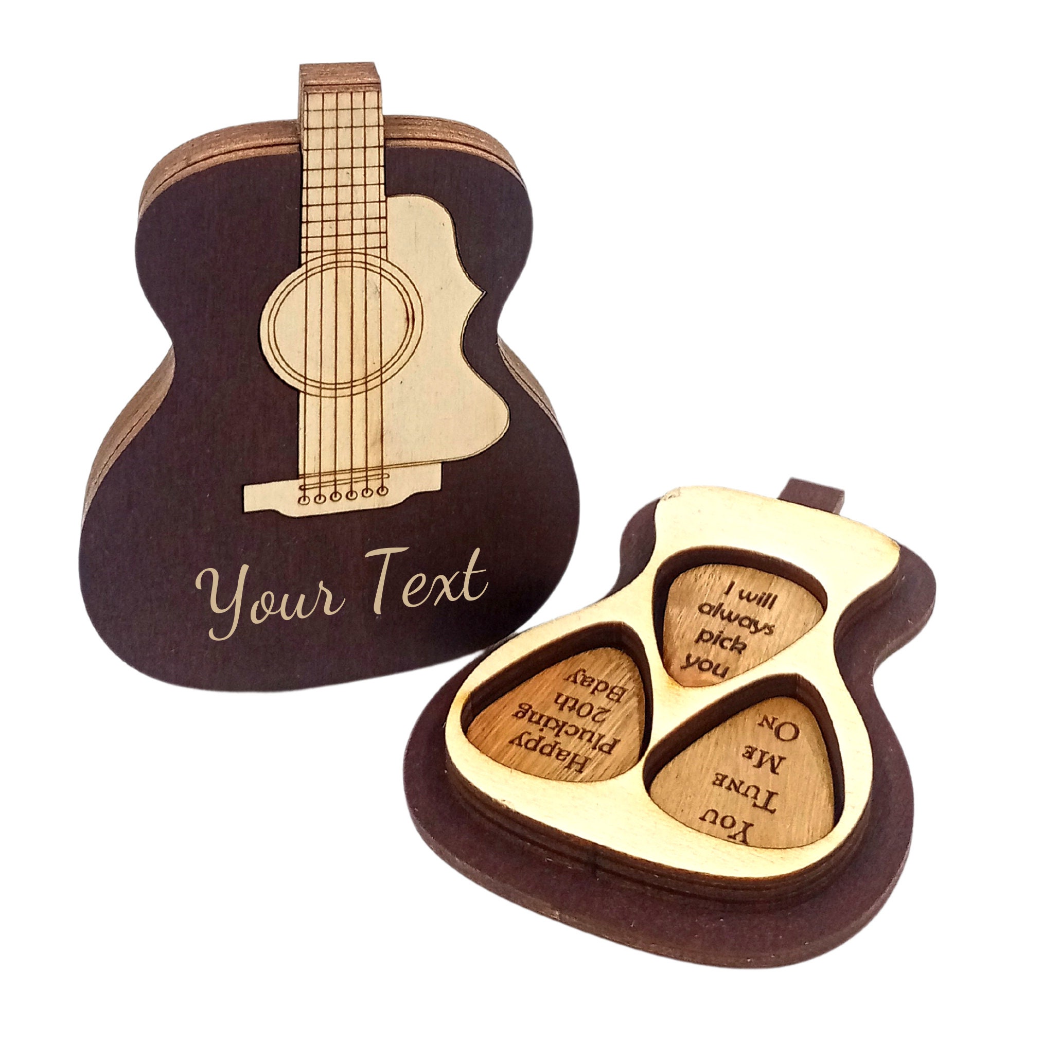 Pack 4 Plettri Per Chitarra Personalizzabili - Con Nome O Logo, Regalo Per Chitarristi, Spessore 1mm - Foto 7